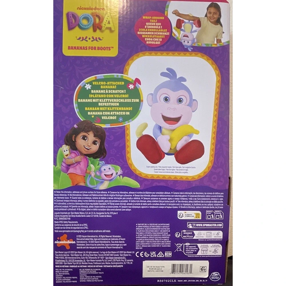 Boots Monkey Plush Dora the Explorer Talking Singing 12in, 3+ Kids Toys